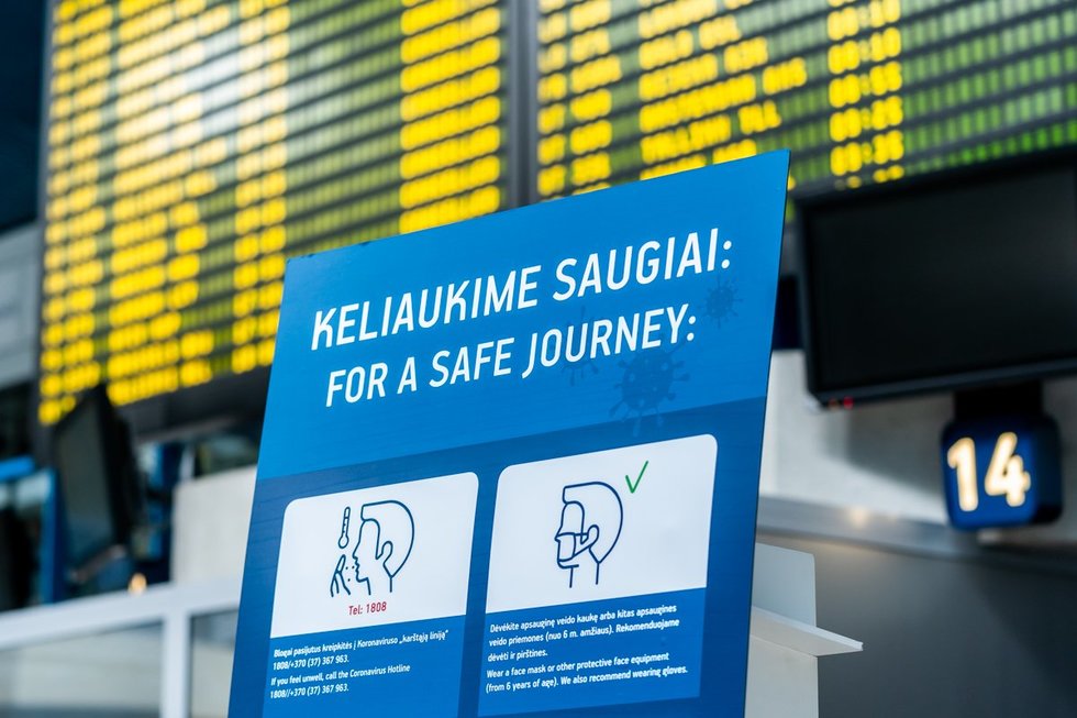 Saugumo priemonės Vilniaus oro uoste (nuotr. organizatorių)