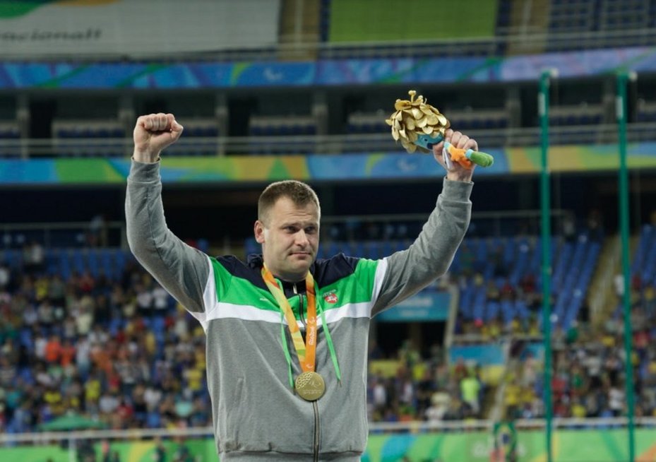 Mindaugas Bilius Rio parolimpiadoje laimėjo aukso medalį (Rimanto Navicko nuotr.)  
