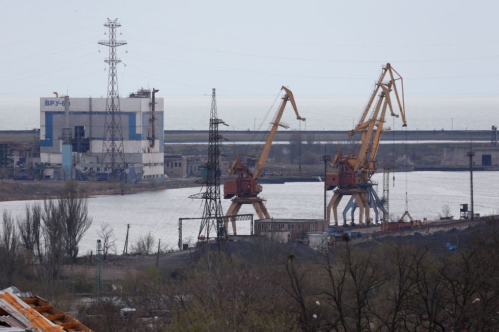 „Azovstal“ gamykla Mariupolyje (nuotr. SCANPIX)