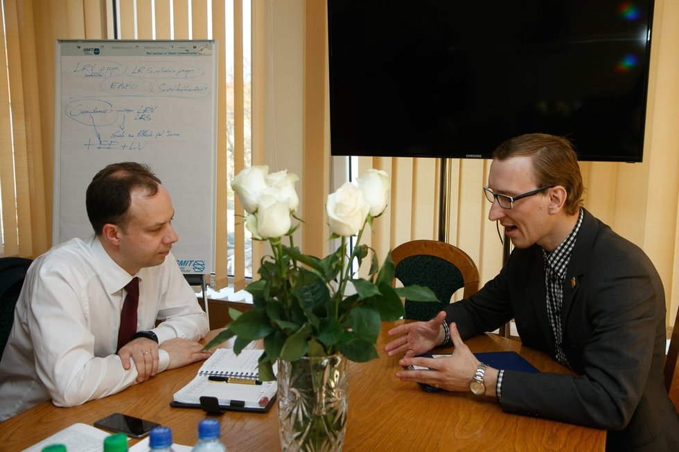 Sveikatos ministro A. Verygos susitikimas su Mindaugu Jonušu  (nuotr. Tv3.lt/Ruslano Kondratjevo)