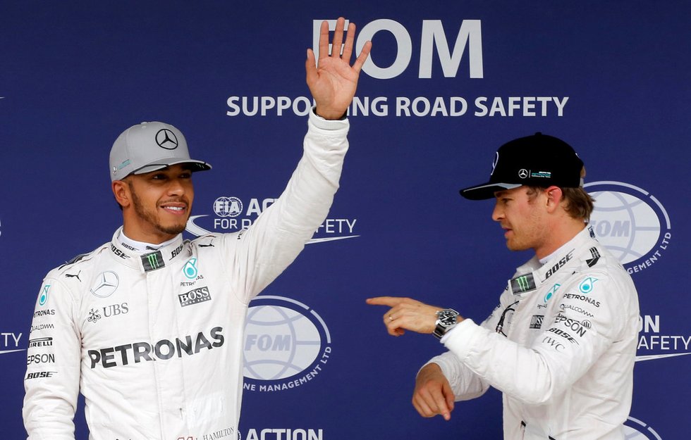 Lewisas Hamiltonas ir Nico Rosbergas (nuotr. SCANPIX)