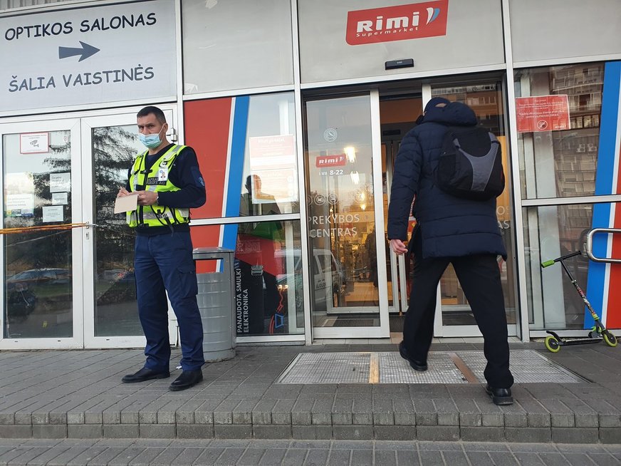 Vilniuje peršautas apsaugos darbuotojas