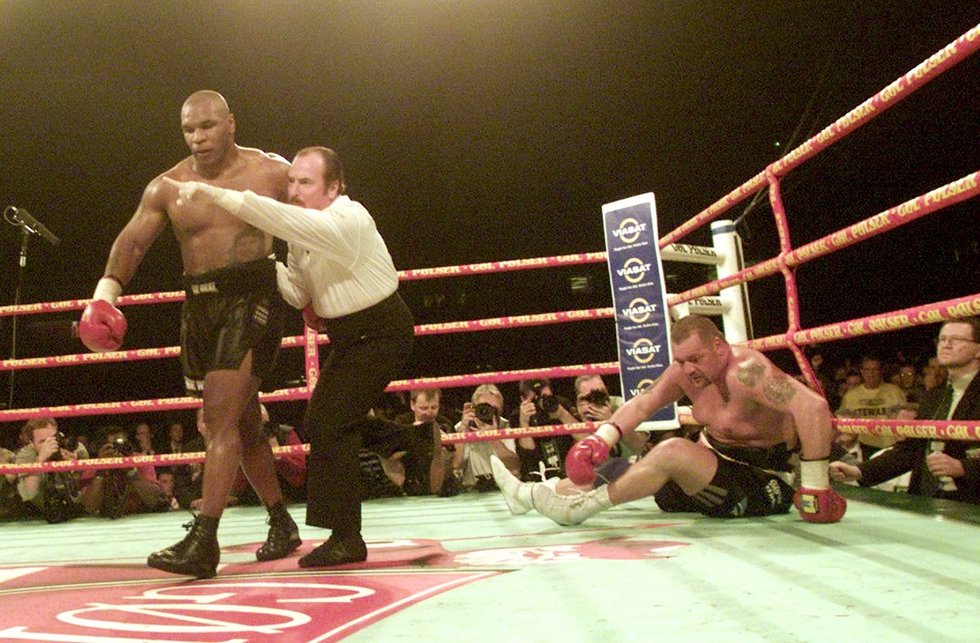 M.Tysonas tikras čempionas ringe.