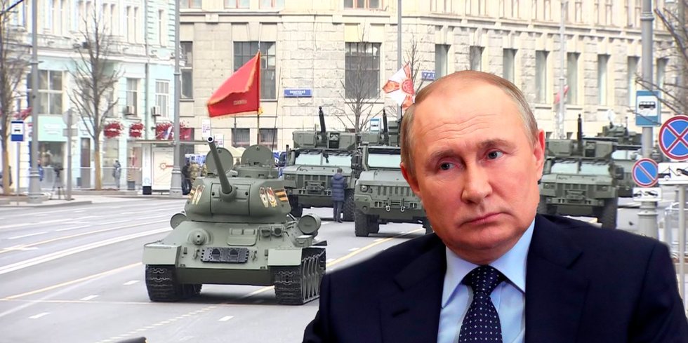 Putinas vienumoje (nuotr. SCANPIX) tv3.lt fotomontažas