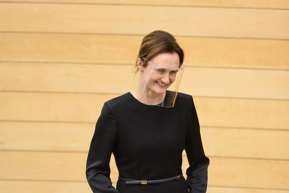 Seimo pirmininke išrinkta Viktorija Čmilytė-Nielsen (nuotr. Fotodiena/Justinas Auškelis)