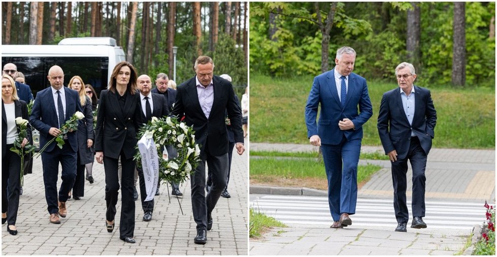 Su Jevgenijumi Šuklinu atsisveikina ir būrys politikų: urna skęsta baltų gėlių jūroje (nuotr. BNS) Su Jevgenijumi Šuklinu atsisveikina ir būrys politikų: urna skęsta baltų gėlių jūroje (nuotr. BNS)