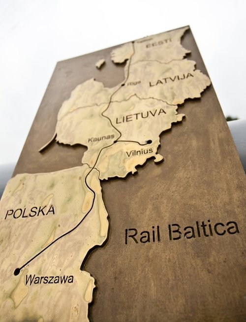 Projekto „Rail Baltica“ maršrutas