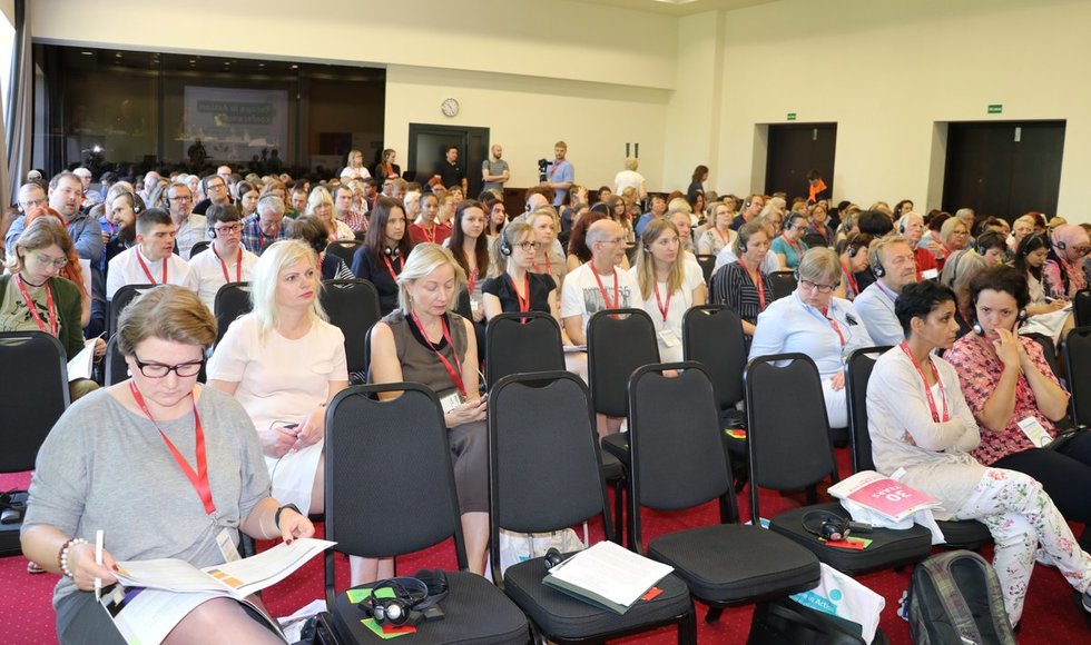„Inclusion Europe“ konferencijoje Vilniuje dalyvavo intelekto sutrikimų turintys žmonės ir jų teises ginančių organizacijų atstovai iš 30 šalių. Sigitos Inčiūrienės nuotr.  