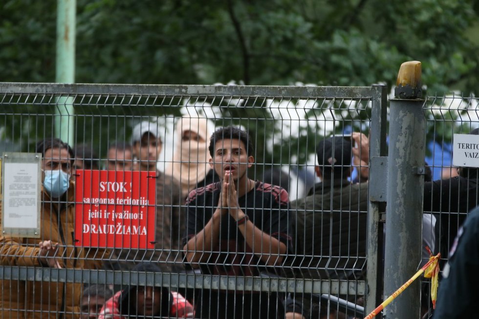 Rūdninkų poligone protestuojantis migrantas: „Mano šalis yra geresnė nei šis gyvenimas“
