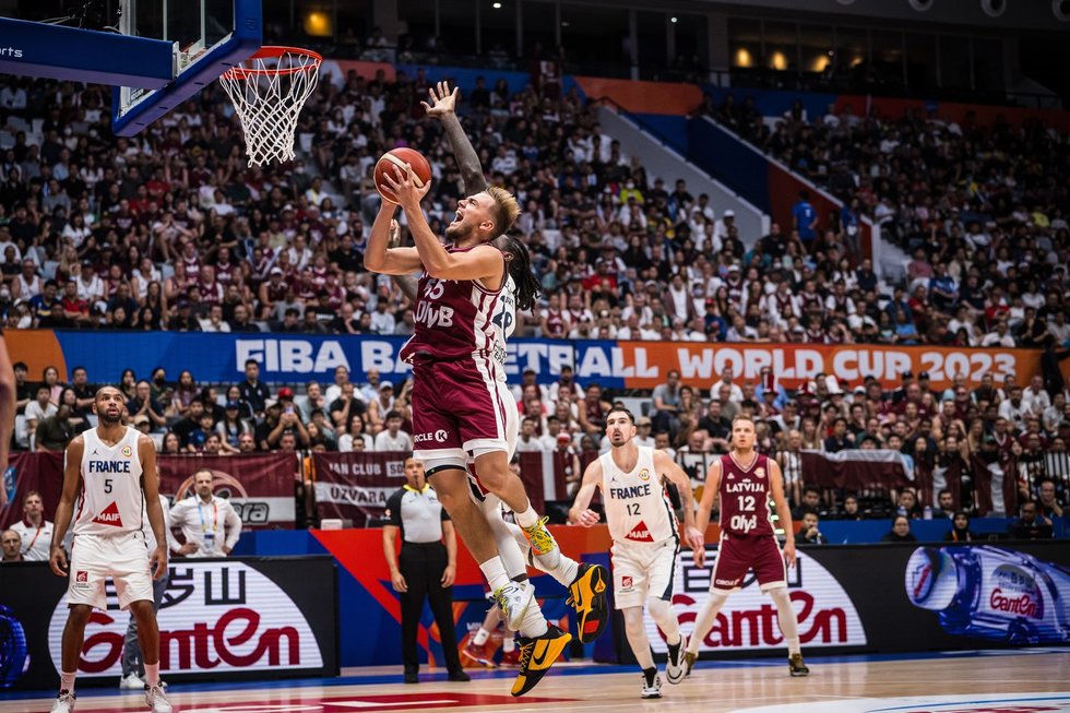 Prancūzija – Latvija (nuotr. FIBA)
