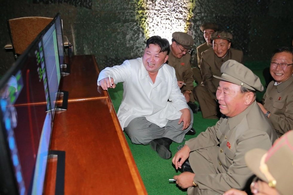 Šiaurės Korėja skelbia apie būsimą JAV ir jos pasekėjų susinaikinimą (nuotr. SCANPIX)