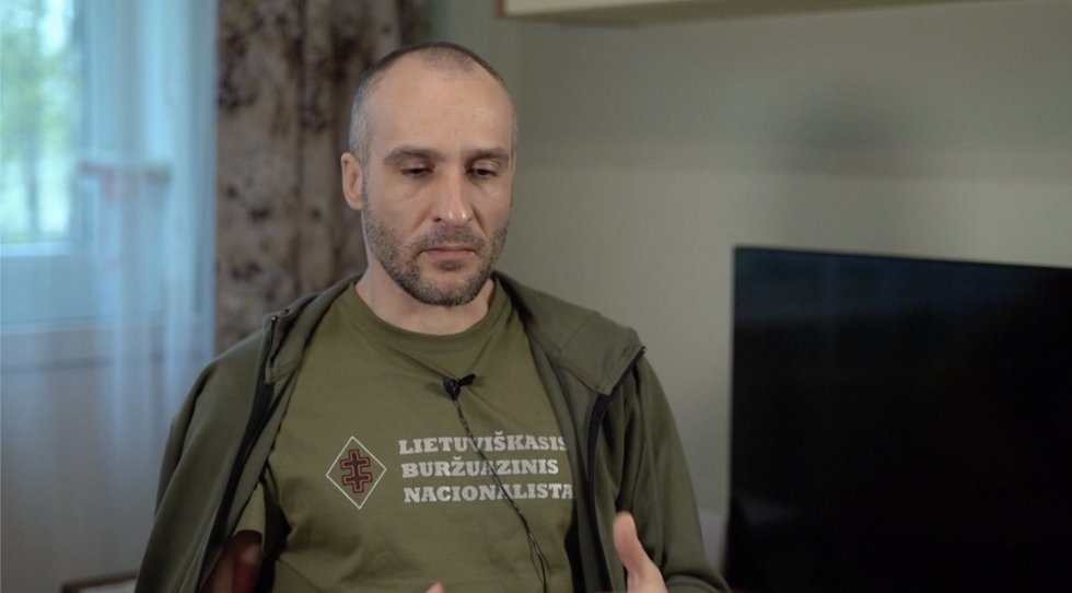 Lietuvoje gydomas Ukrainos karys Dmitro žada grįžti į frontą: „Kas jeigu ne aš?“ (nuotr. stop kadras)