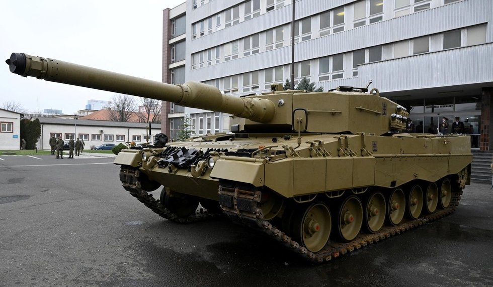 Vokiečių gamybos tankas „Leopard“ (nuotr. SCANPIX)
