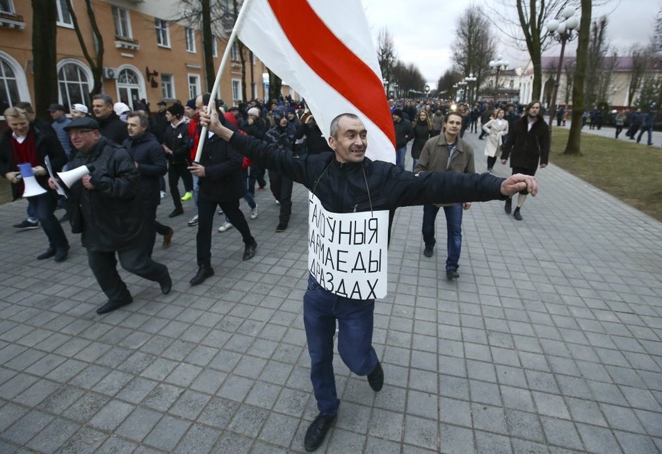 Protesto akcijos Baltarusijoje: prezidentas raginamas trauktis (nuotr. SCANPIX)