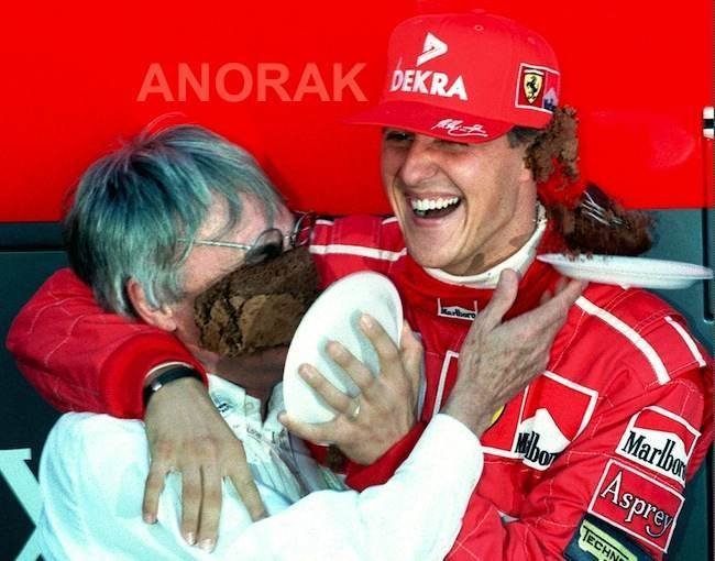 Michaelis Schumacheris ir Bernie Ecclestone‘as (nuotr. SCANPIX)