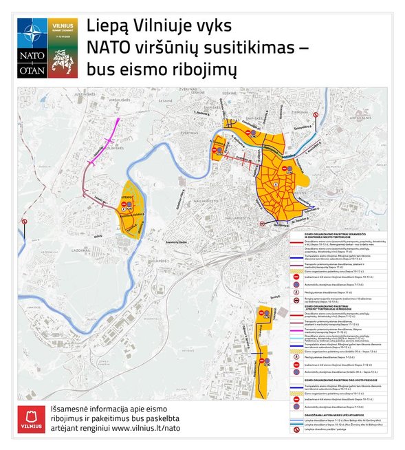 EIsmas Vilniuje per NATO susitikimą (nuotr. Vilniaus miesto savivaldybės)