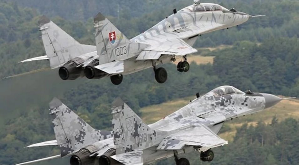 Slovakija yra pasiruošusi perduoti Ukrainai naikintuvus MiG-29 (nuotr. Telegram)