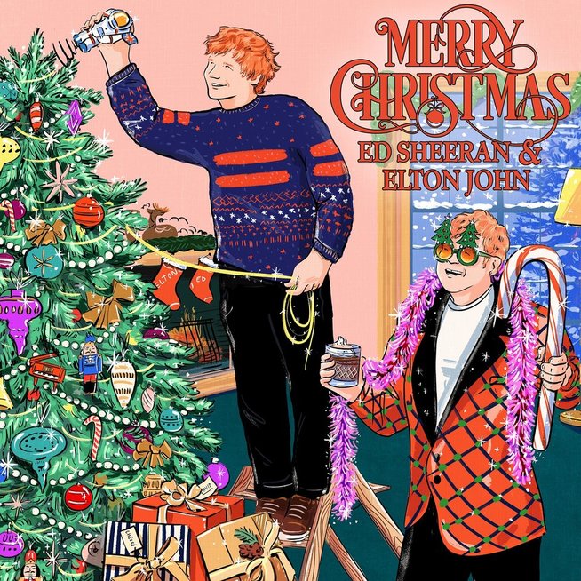 Edas Sheeranas ir Eltonas Džonas išleido kalėdinę dainą