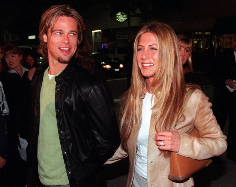 Jennifer Aniston ir Brad Pitt