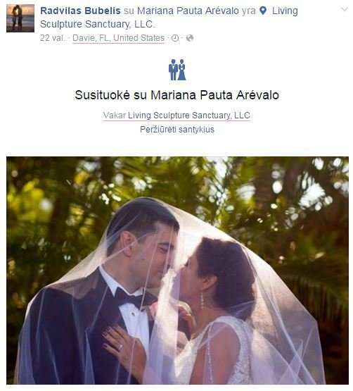 Radvilas ir Mariana (nuotr. facebook.com)