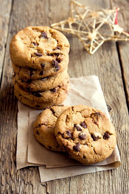 Sausainiai su šokolado gabalėliais (nuotr. 123rf.com)