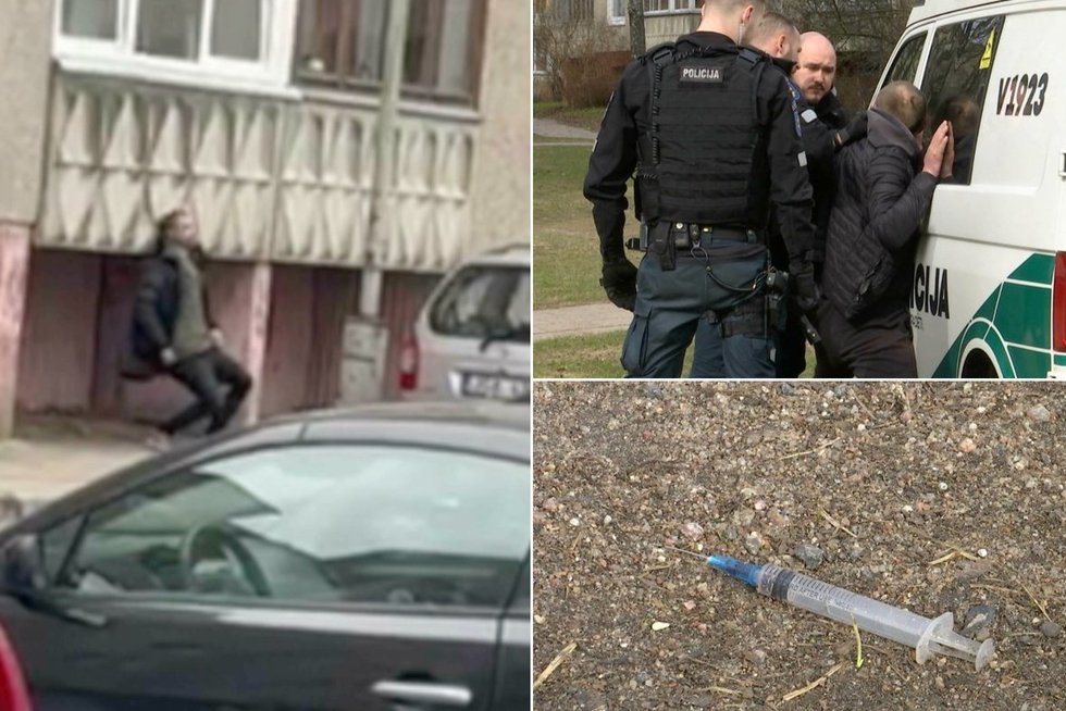 Vilniaus mikrorajonas tapo narkomanų įkaitu: gyventojai skundžiasi esą baisu net koją kelti iš namų (tv3.lt koliažas)