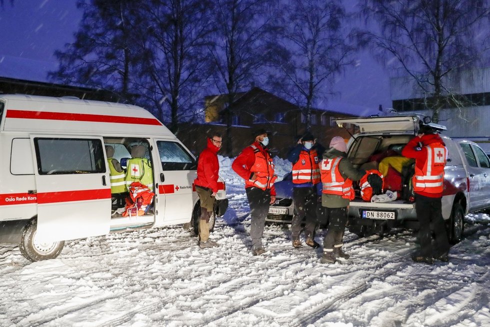 Tragedija Norvegijoje: nuošliauža nubloškė namus iki 400 metrų, ieškoma gyvų dingusiųjų (nuotr. SCANPIX)