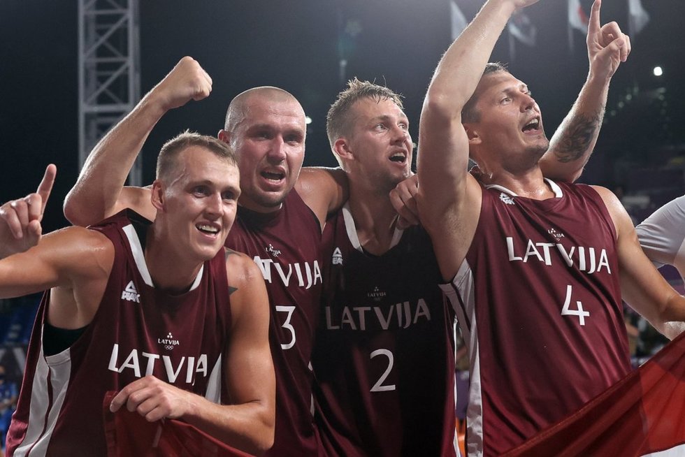 Latvijos 3x3 rinktinė (nuotr. SCANPIX)