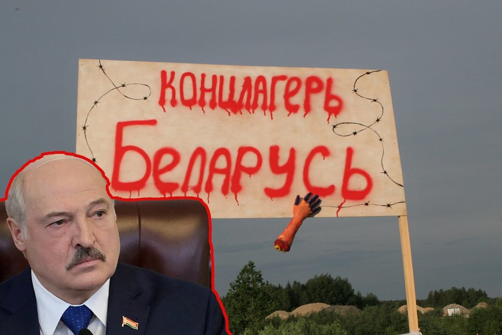 Lukašenka kreipėsi į lietuvius: kitaip grasina, kad „bus kaip prieš 80 metų“ (nuotr. SCANPIX) tv3.lt fotomontažas