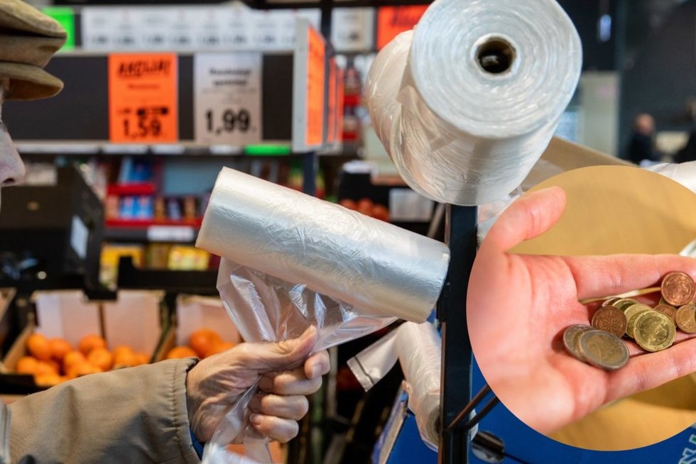 Seimas uždraudė nemokamus vienkartinius plastikinius maišelius: pelnysis prekybininkai (tv3.lt koliažas)
