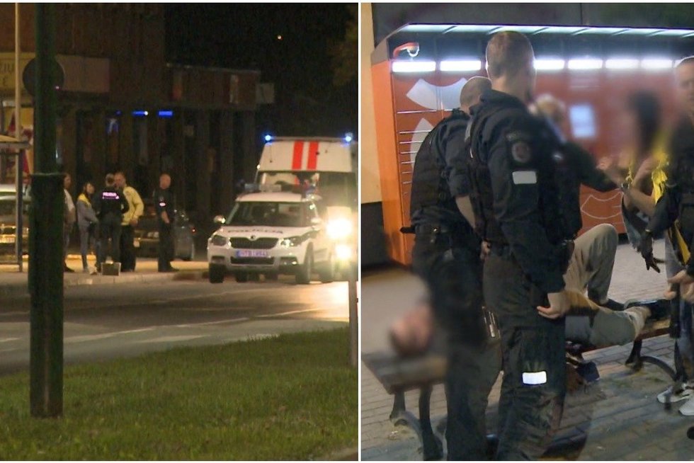 Smurto protrūkis Klaipėdoje: su peiliu šlaistęsis vyras užpuolė žmogų ir gąsdino praeivius  