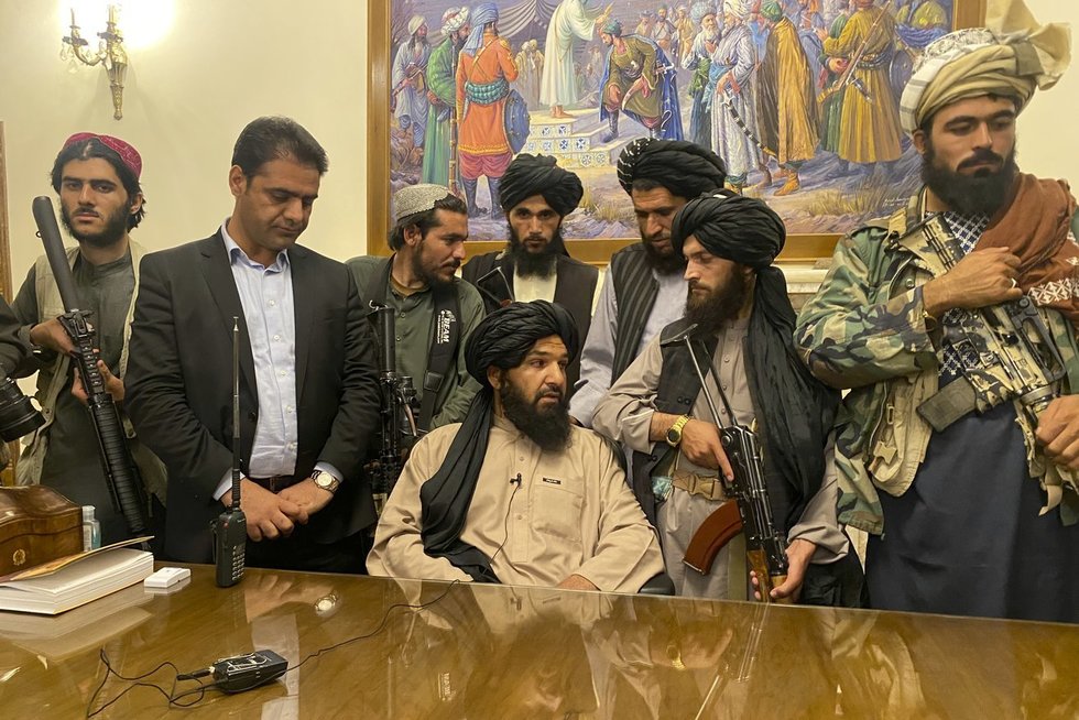 Talibano atstovai prezidento rūmuose (nuotr. SCANPIX)