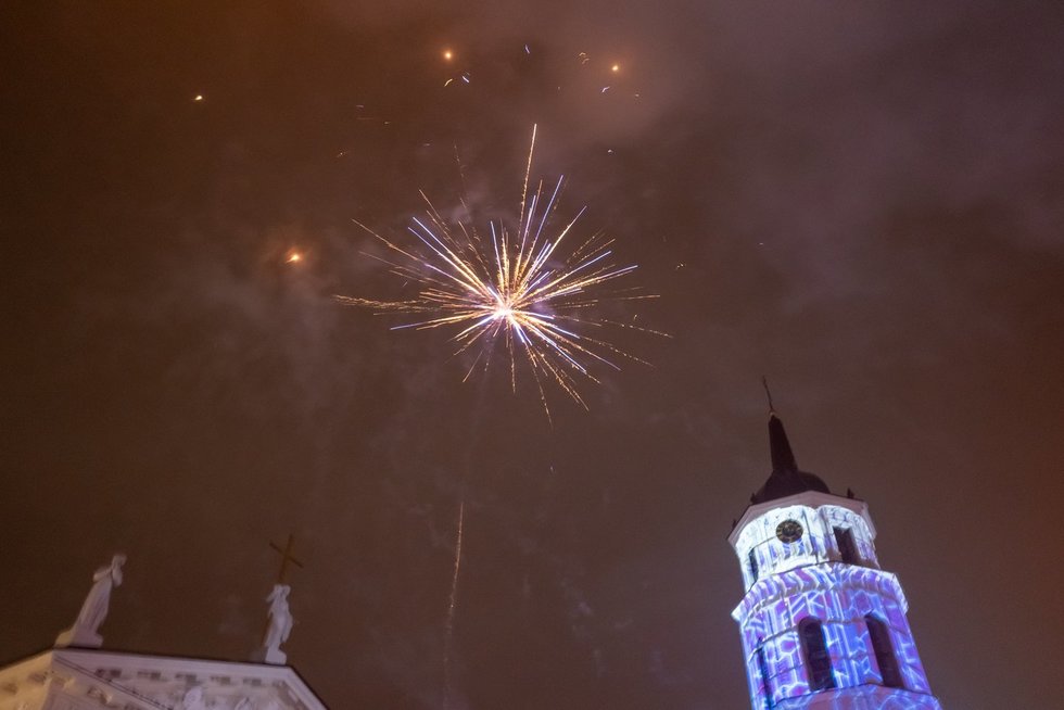 Naujųjų metų sutikimas Vilniuje (nuotr. Broniaus Jablonsko)
