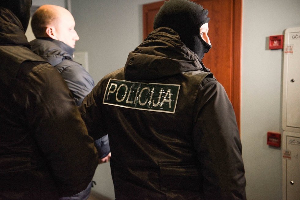 Vilniaus miesto apylinkės teisme suiminėjami teisėjų korupcijos bylos dalyviai - teisėjai, advokatai ir kyšių užsakovai.(Fotodiena/Arnas Strumila )  
