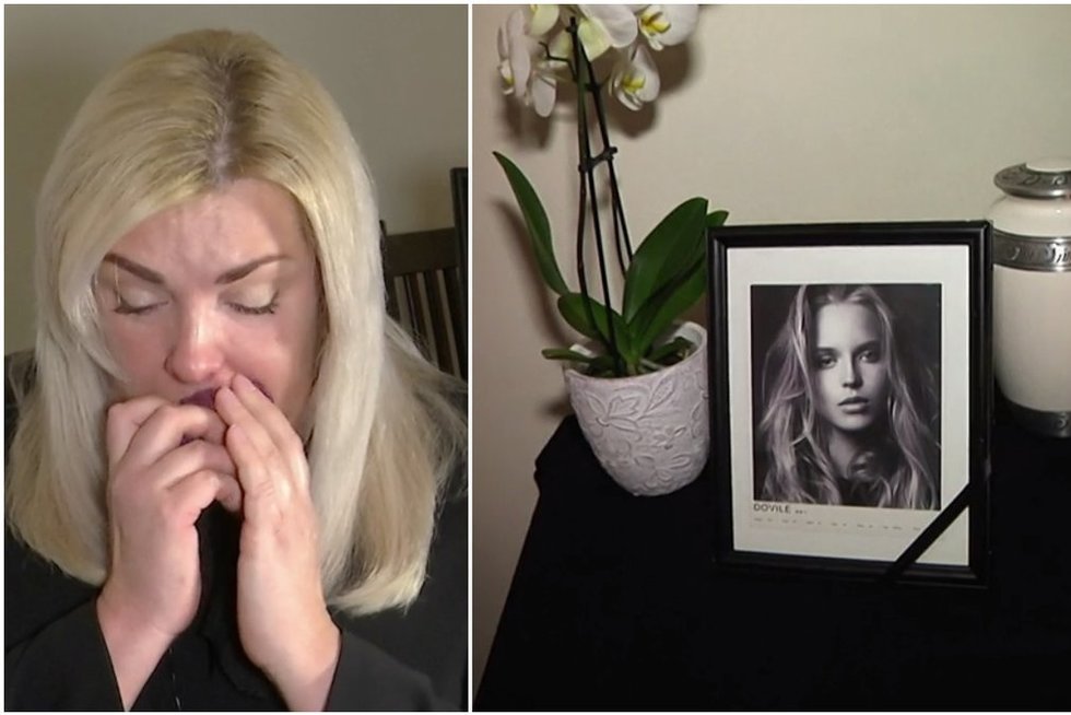 Tragiškai žuvusios manekenės bute – gedinčios motinos ašaros  