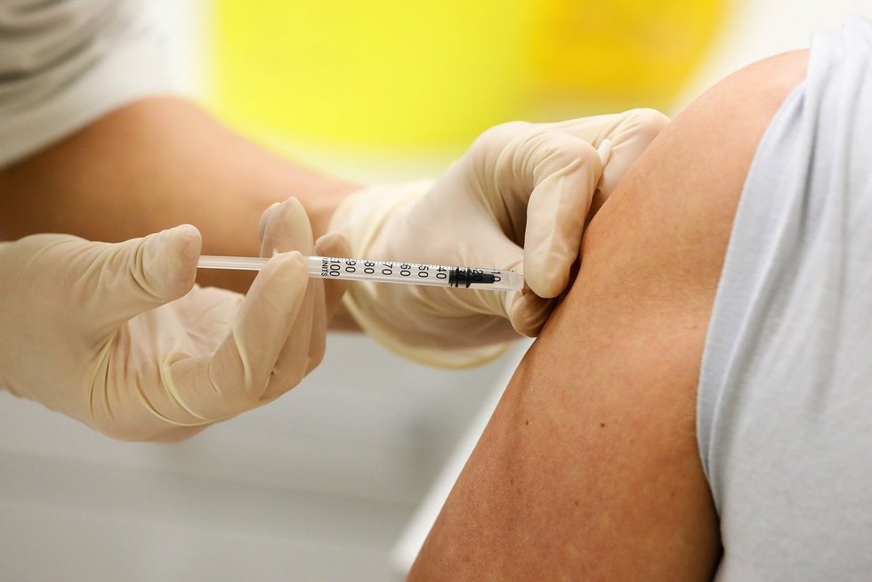 Kauno klinikose COVID-19 vakcina pradėti skiepyti medikai (nuotr. Organizatorių)