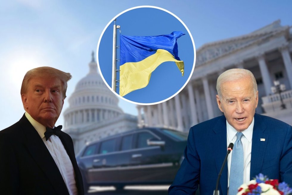 JAV prezidento pozicija Ukrainos klausimus (tv3.lt koliažas)