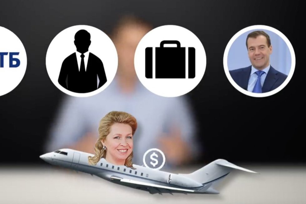 Vilniuje – Rusijos ekspremjero Medvedevo žmonai priklausantis lėktuvas – ką jis čia veikė? (nuotr. stop kadras)
