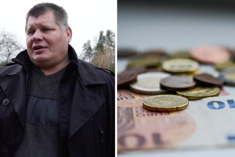 Lietuvos bedarbių karalius Zenonas Zebkinas neslepia pykčio: kol negaus 10 eurų už valandą, tol nedirbs (tv3.lt koliažas)