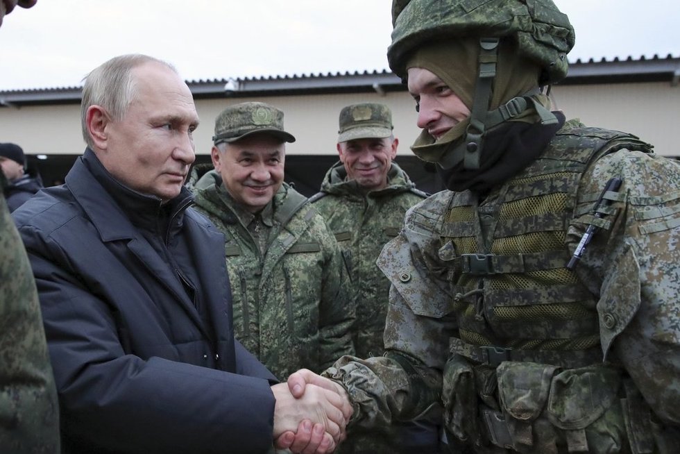 V. Putinas spalio 20-ąją apsilankė šauktinių centre Rusijoje (nuotr. SCANPIX)