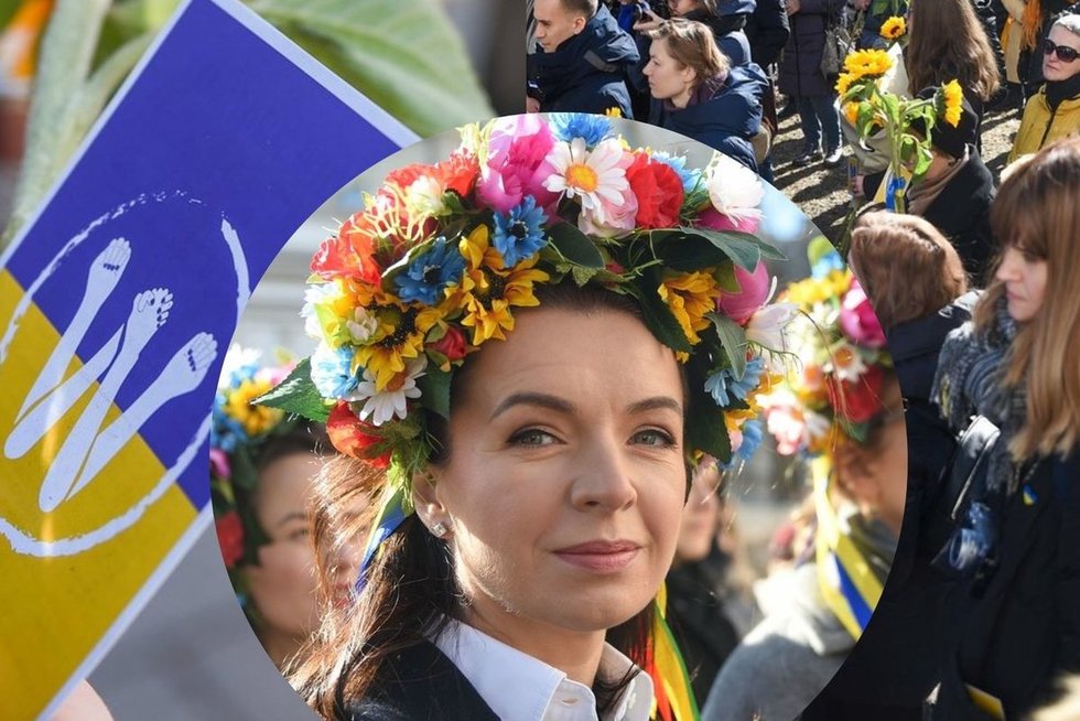 Kovo 8-ąją Lietuva solidarizuojasi su Ukrainos moterimis (tv3.lt fotomontažas)