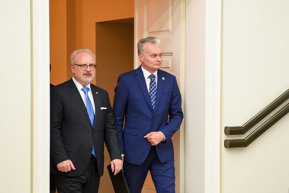Nausėda susitiko su Latvijos prezidentu (nuotr. Prezidentūros)  