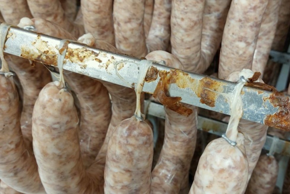 Kauno mėsos įmonės gaminiai bus naikinami: patalpose rasta graužikų išmatų (nuotr. stop kadras)